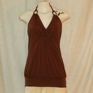 Sexy V-Cut Halter Top